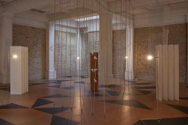 Installation view of Leonor Antunes