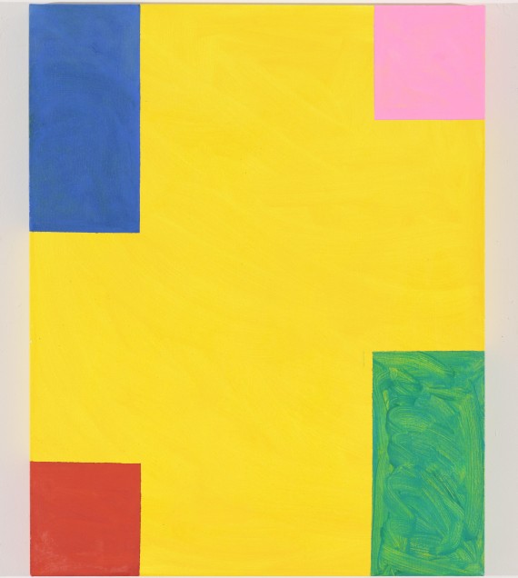 Mary Heilmann, Taste of Honey (2011), Oil on canvas, 30.25 x 24 in, © Mary Heilmann, Photo credit: Thomas Müller, Image courtesy of the artist, 303 Gallery, New York and Hauser & Wirth. 