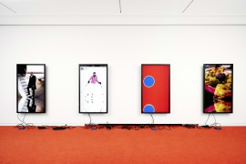 Cory Arcangel, Intallation view of Be the first of your friends