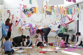 Families at the Whitechapel Gallery Family Day