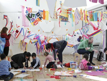 Families at the Whitechapel Gallery Family Day