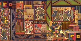 Eduardo Paolozzi, The Whitworth Tapestry 1967 Wool, Linen and Terylene 213 x 426 cm Courtesy The Whitworth, University of Manchester © Trustees of the Paolozzi Foundation, licensed by DACS