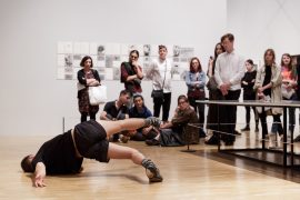 Performance documentation of Raising Dust at Whitechapel Gallery 15th July 2017