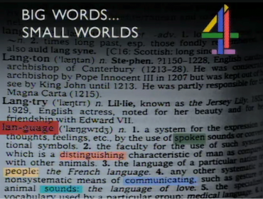 Big Words…Small Worlds, 1987