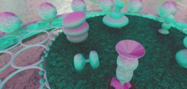 Colourful digital 3D artwork