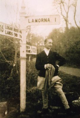 Moss under Lamorna sign