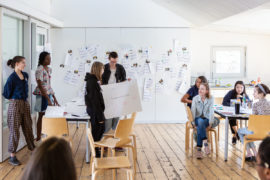 Photo of young people at a creative workshop