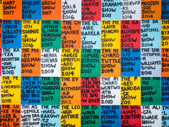 Peter Liversidge Signs, Whitechapel Gallery Exhibitions 2009-2019