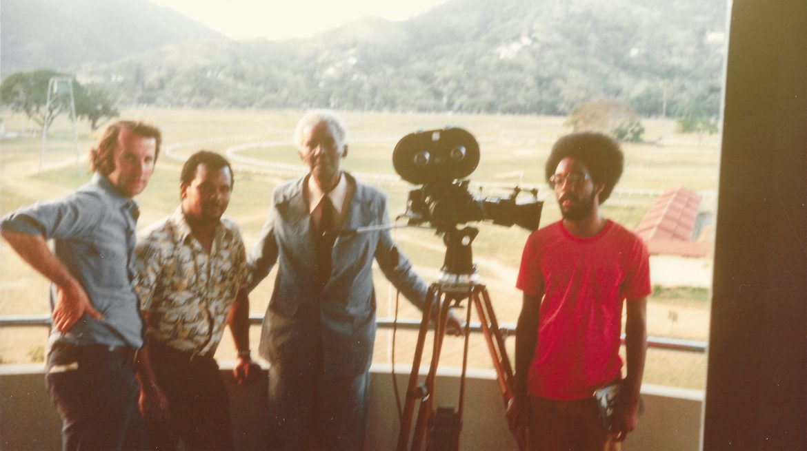 Dibb Pic 1 with CLR James for Beyond a Boundary 1976