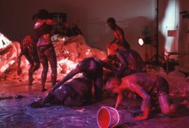 Carolee Schneeman A Short History of Performance I Meat Joy 16 April 2002 A Short History of Performance_ Part One, 15-21 April 2002. Courtesy Whitechapel Gallery