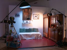 installation of a living room