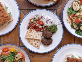 Photo of a plates of food with mezze