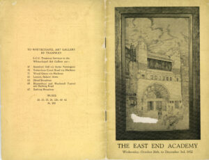 1932 East End Academy Catalogue Cover