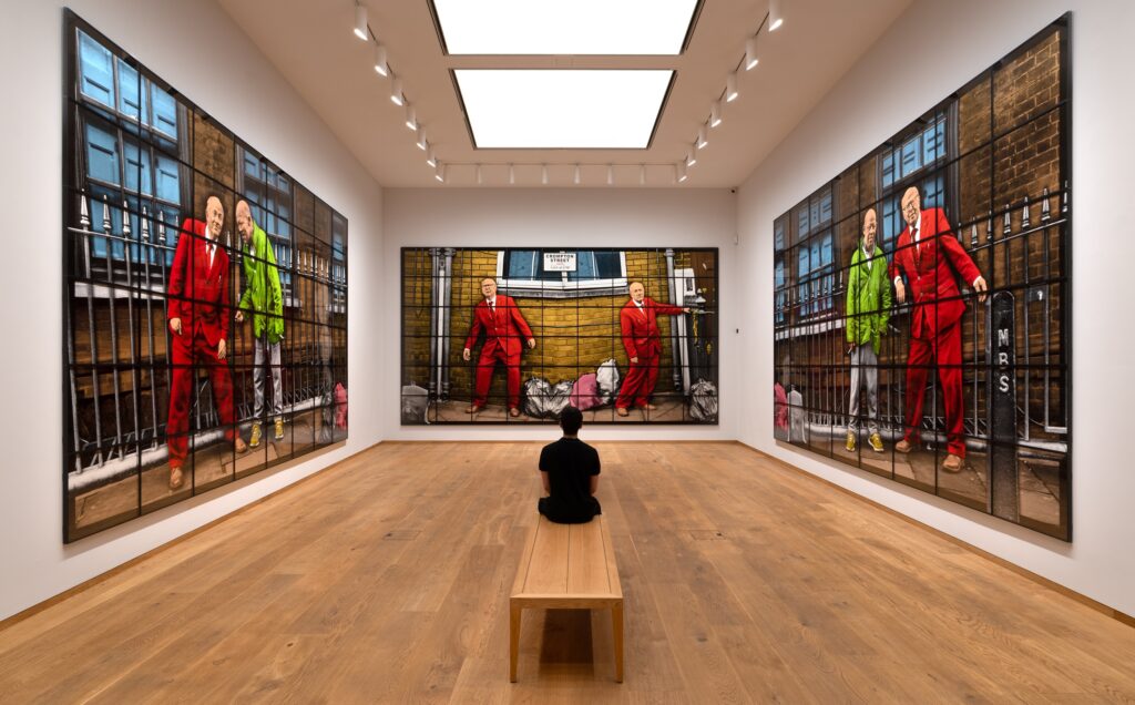 Our George Crompton, WORLDS and WINDOWS by Gilbert & George