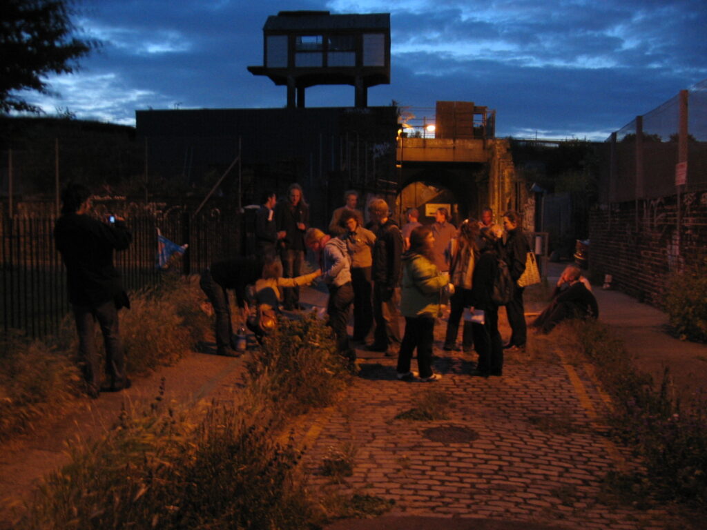 walkwalkwalk, a night walk with Clare Qualmann and Gail Burton