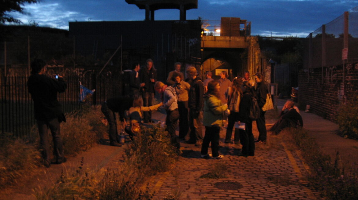 walkwalkwalk, nightwalk midsummer, 2006, photo Barnaby Hewlett